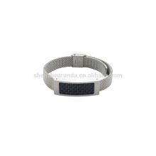 Нержавеющая сталь 10 мм стали mush band унисекс часы с голубой углеродного волокна по продажам браслет новой моды